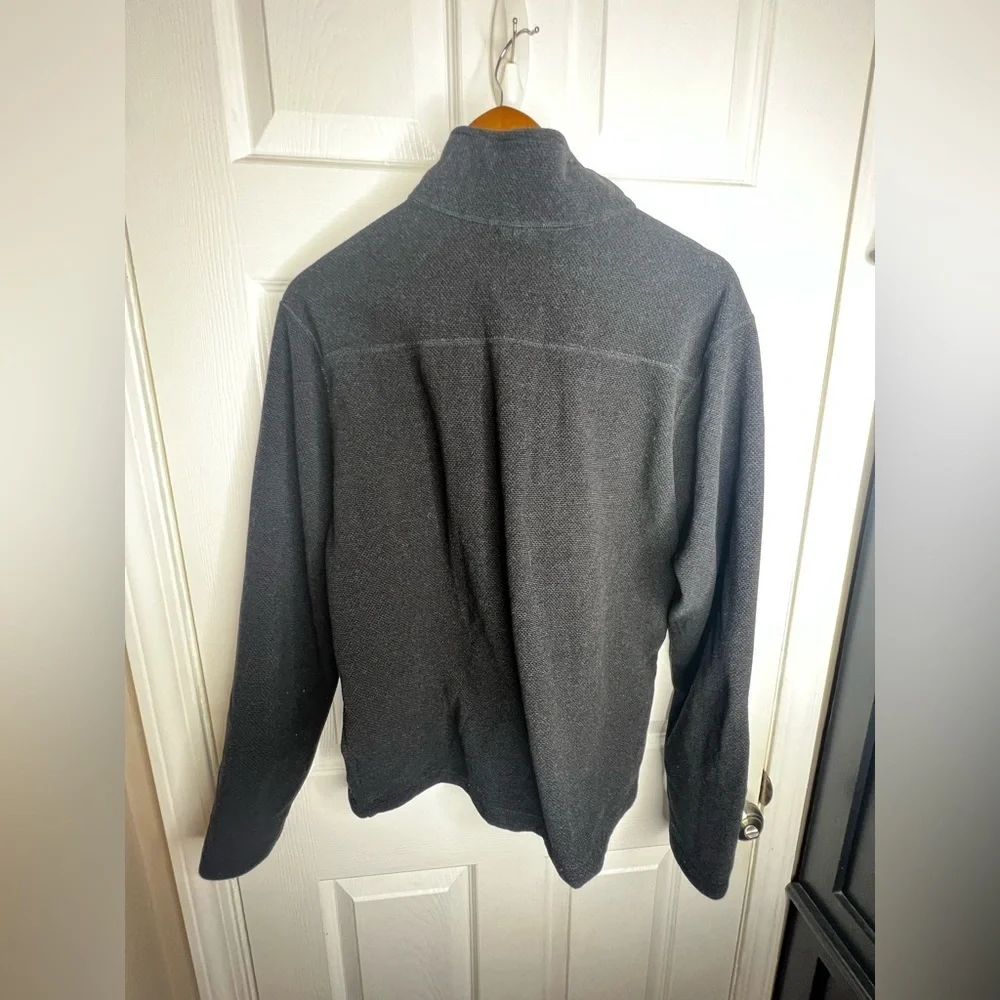 The North Face Men’s Large Textured Cap Rock 1/4 Zip Fleece Top Black L